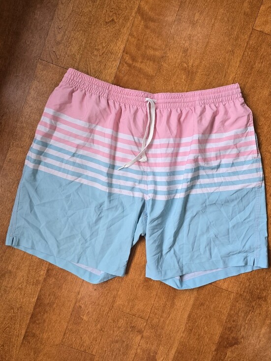 chubbies Other - CHUBBIES mens swim trunks 3xl pink and blue stripes